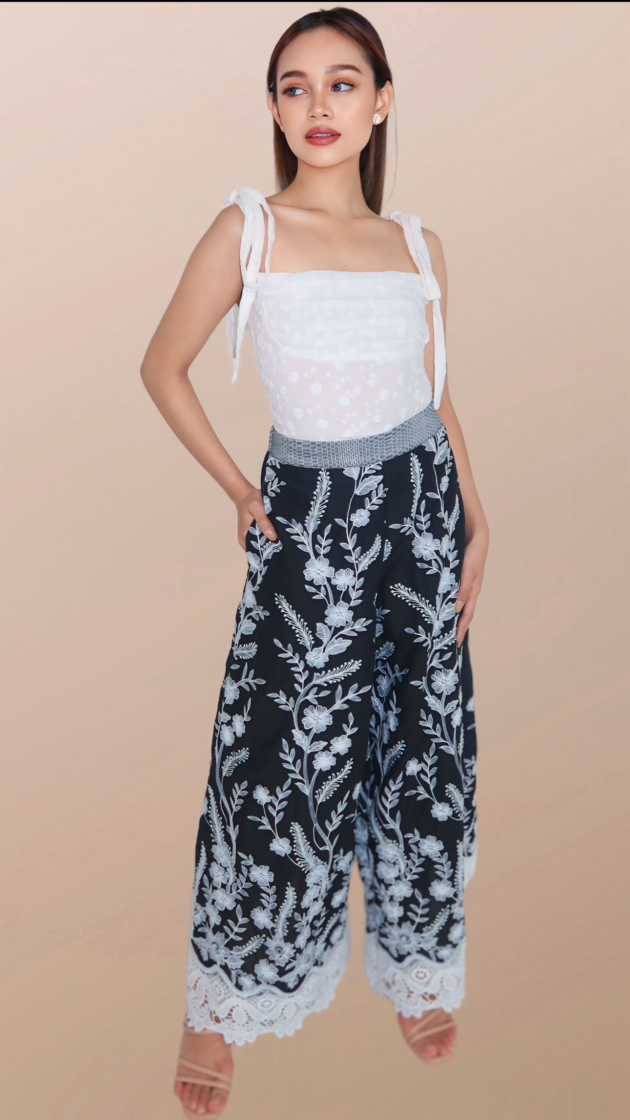 Amira Pants (Black & White)