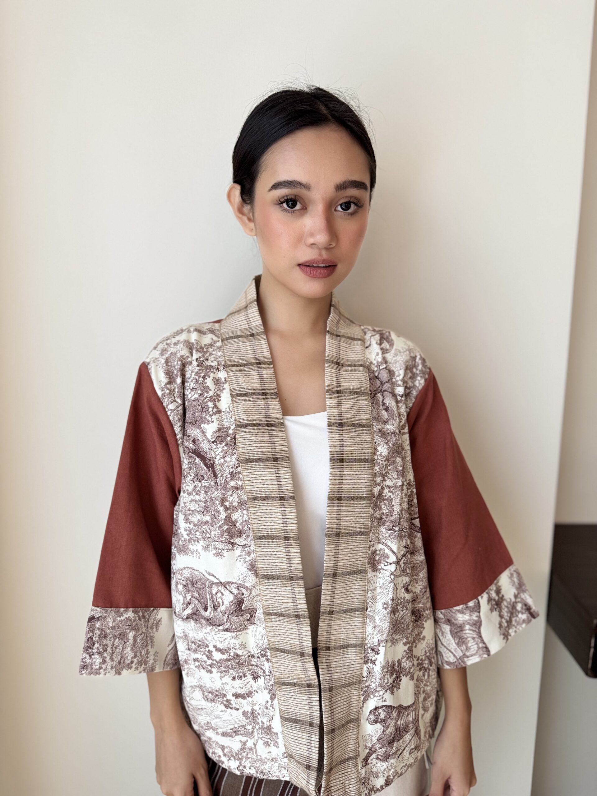 Camari Jacket- Brown Toile