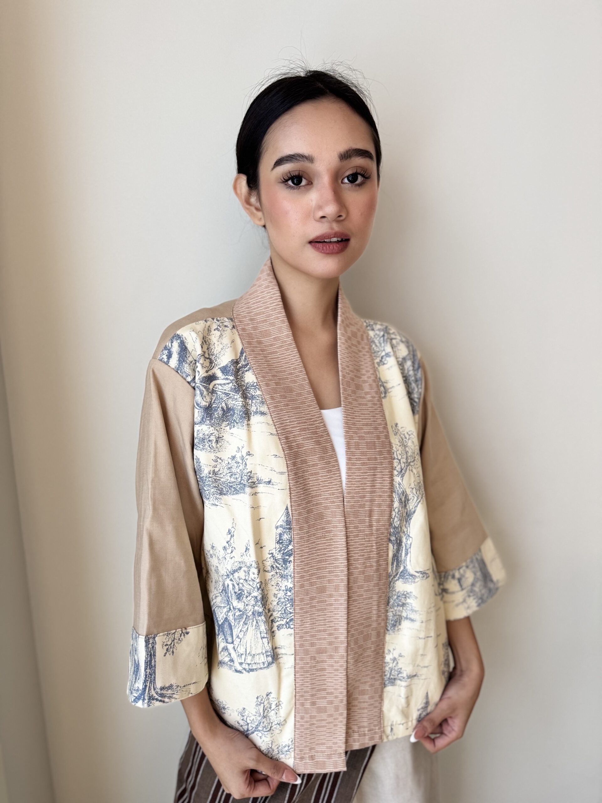 Camari Jacket- Blue Toile