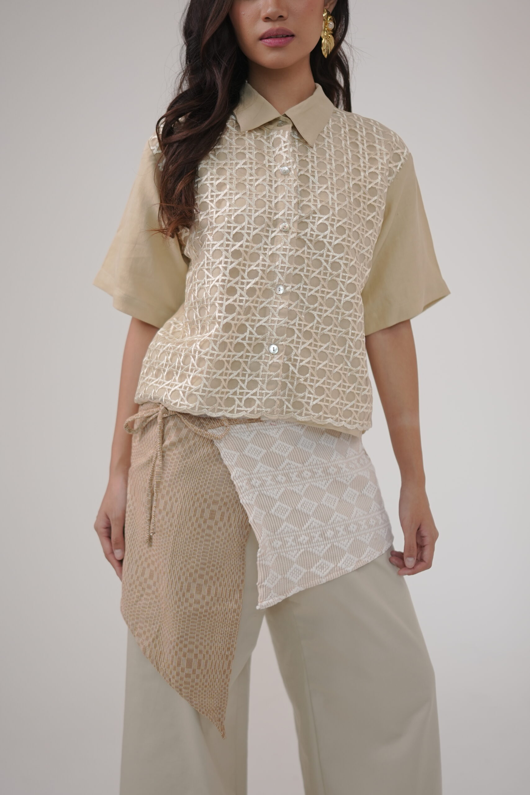 Modern Barong (Beige Solihiya)